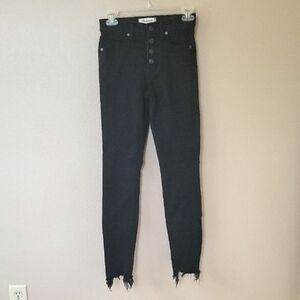 Madewell Womens Black 9in High Rise Skinny Jeans - Size 24